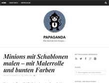 Tablet Screenshot of papaganda.org